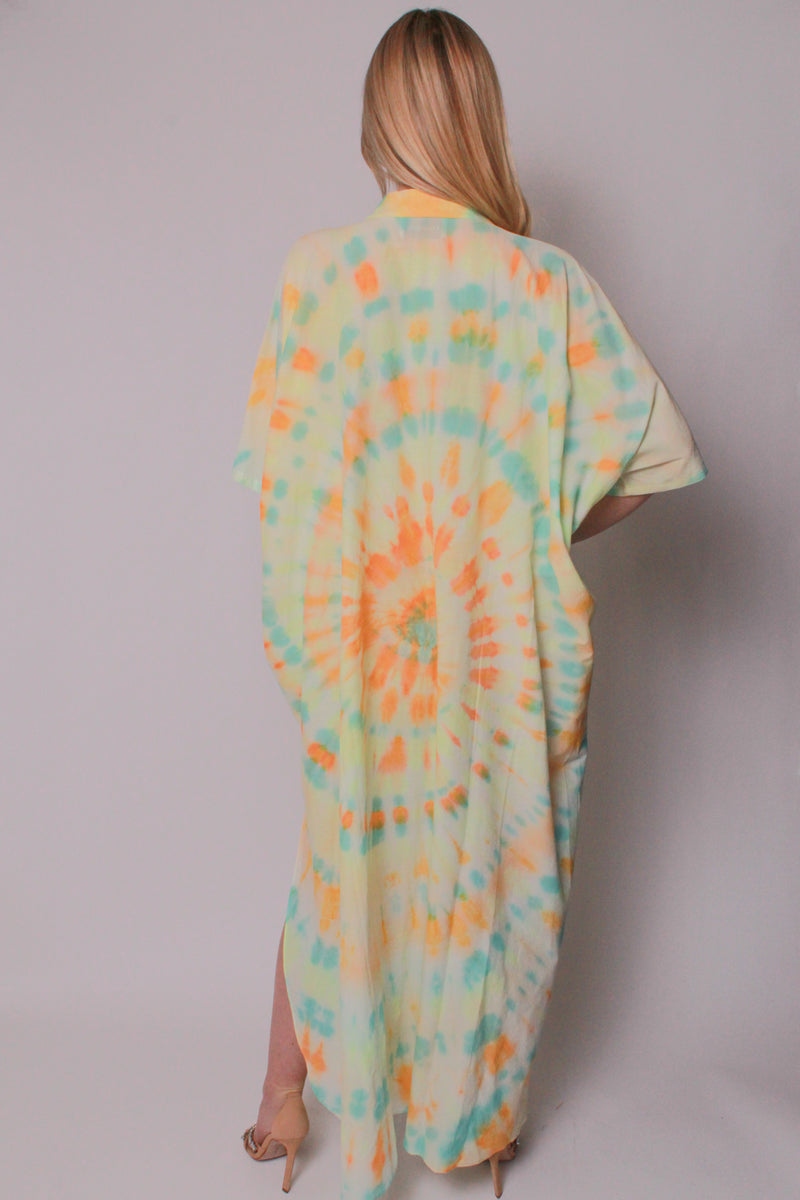 Kaftan Maxi in Sunrise Tie-Dye