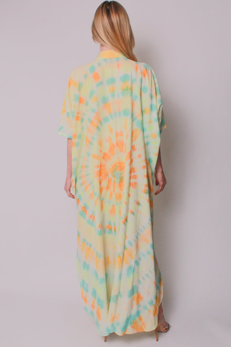 Kaftan Maxi in Sunrise Tie-Dye