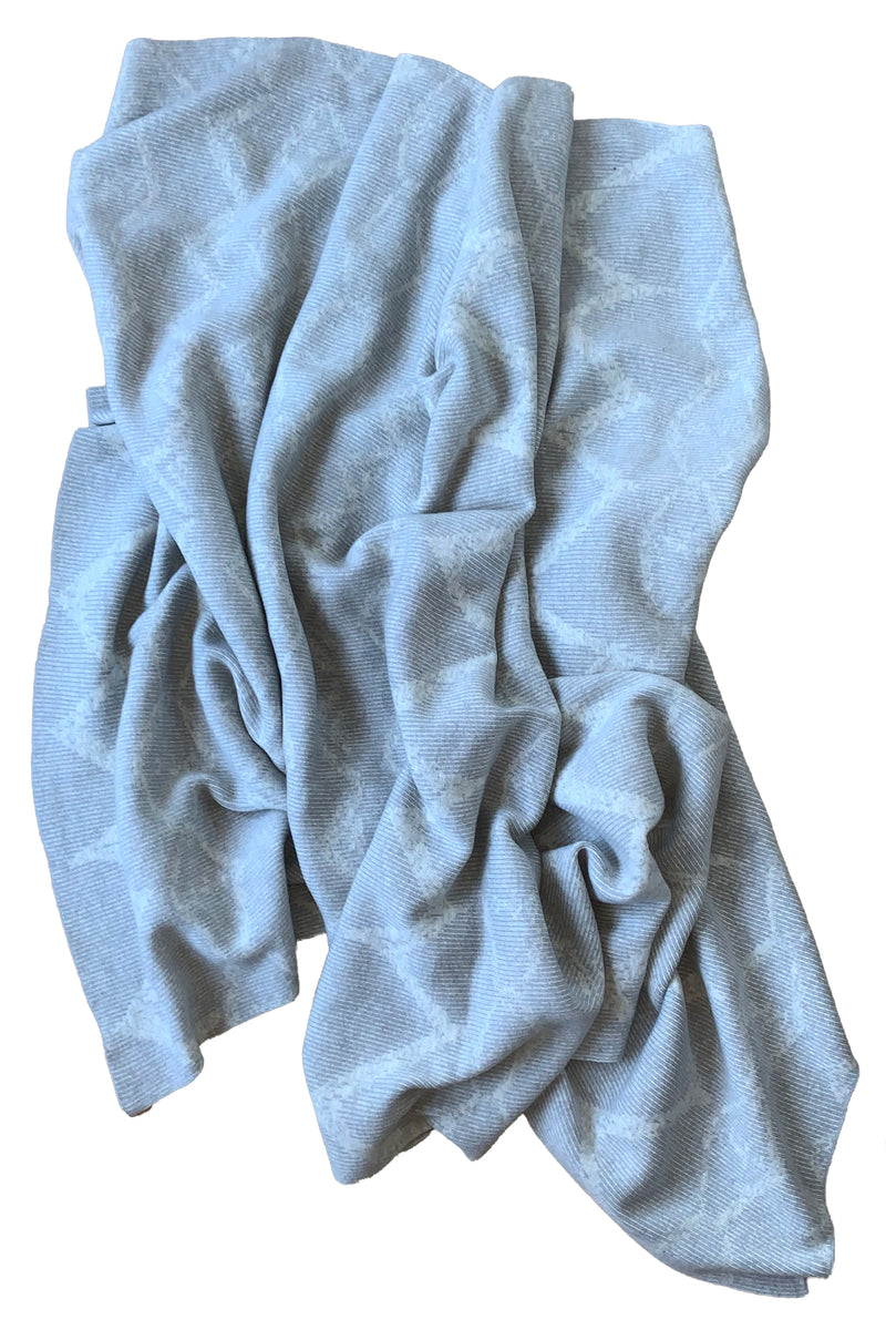 Cashmere Blanket In Pumice/Light Grey Ikat Graffiti