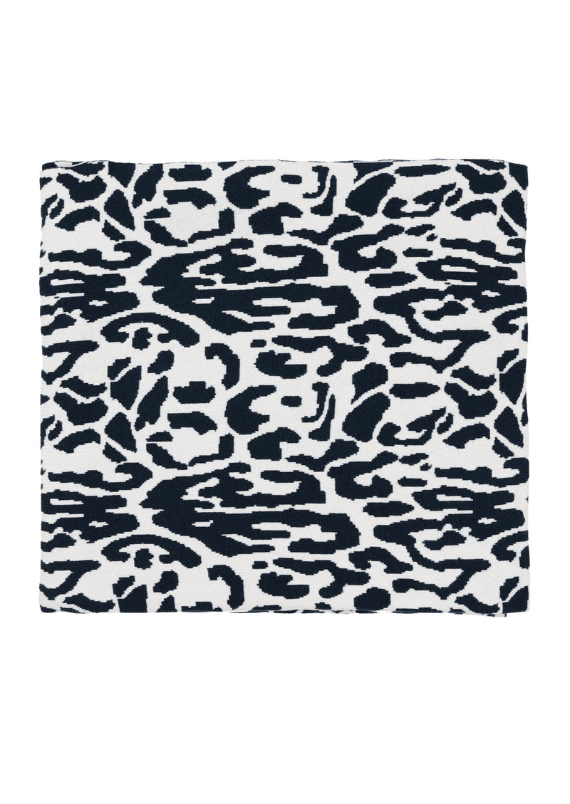 Cashmere Blanket in Black/White Jaguar