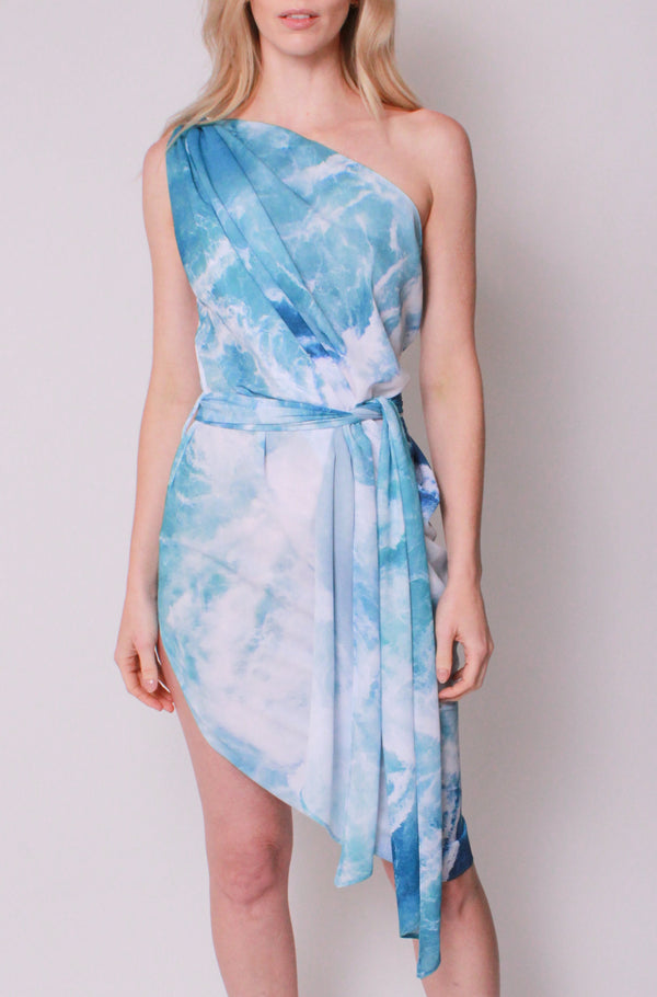 Cascade Dress In Pacific Surf