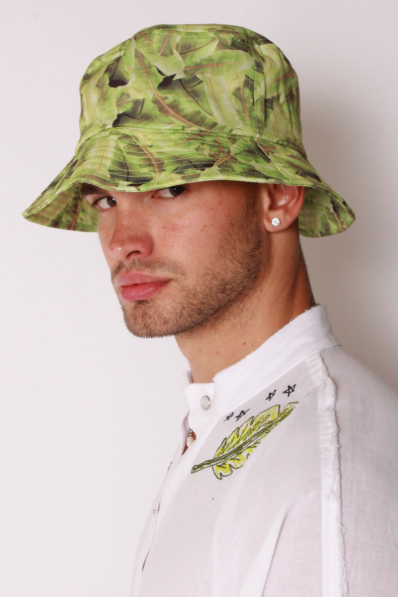Bucket Hat In Cali Palm Canvas