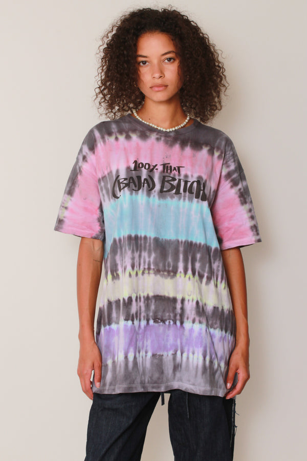 Baja Bitch Tee in Sunset Horizon Tie-Dye