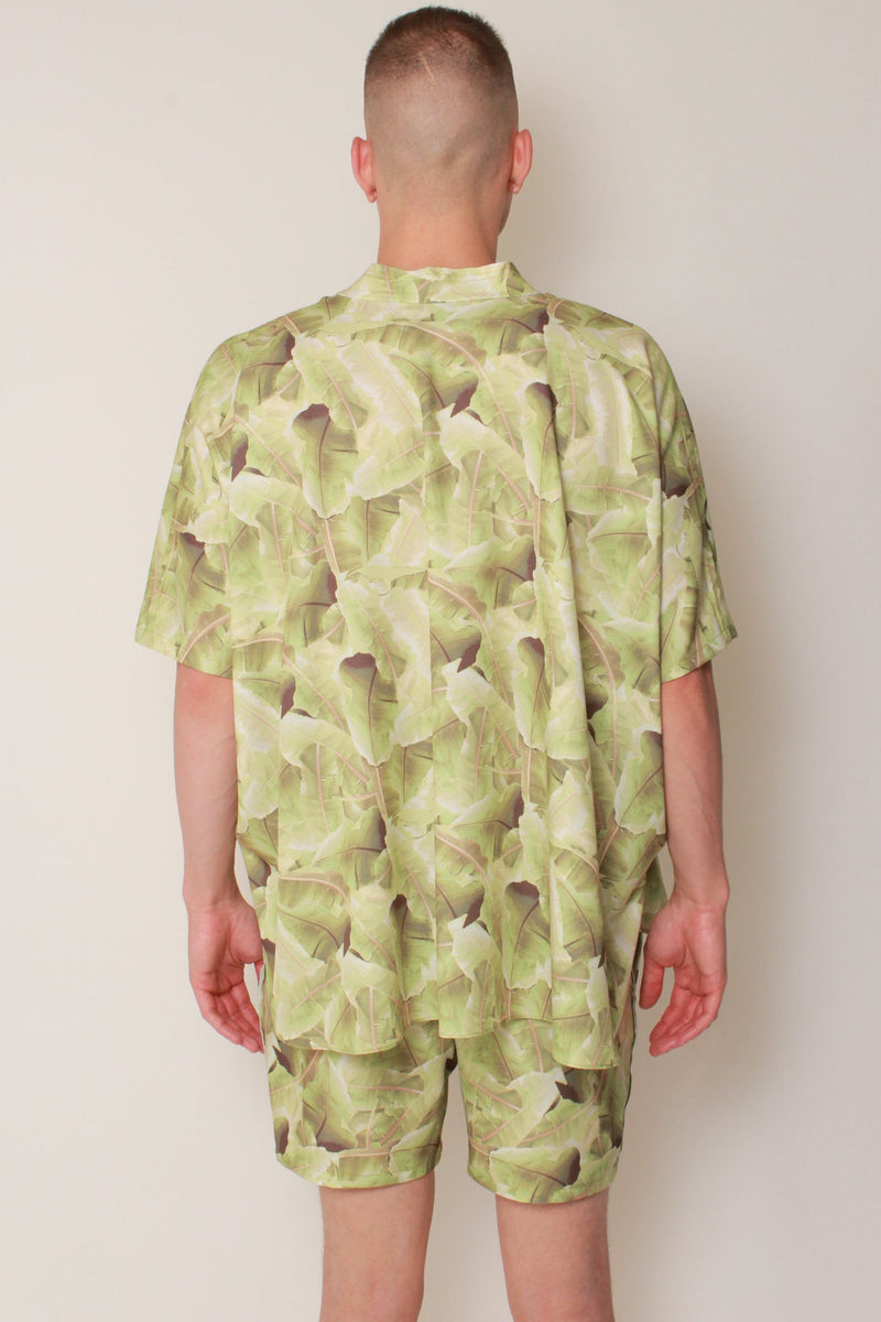 Kaftan Shirt in Cali Palm Crepe