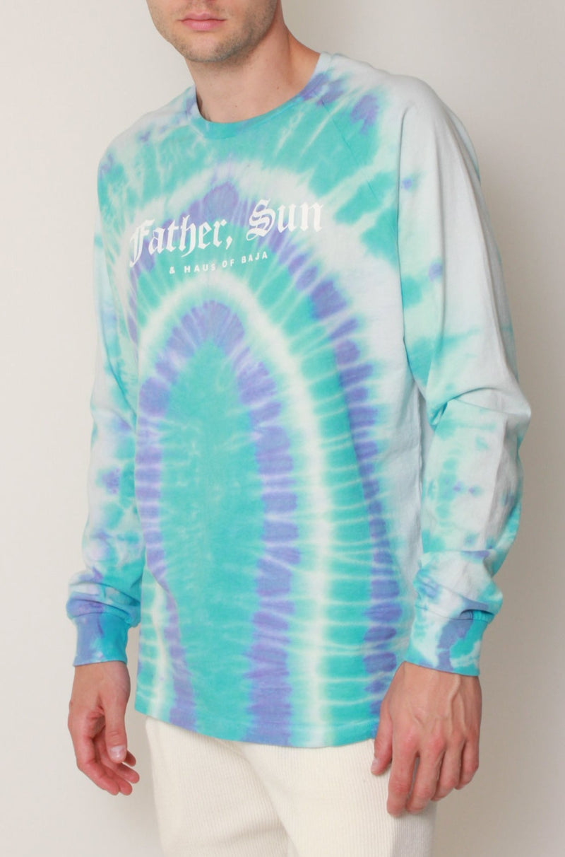 Father, Sun LS Tee in Pacific Crystal Tie-Dye
