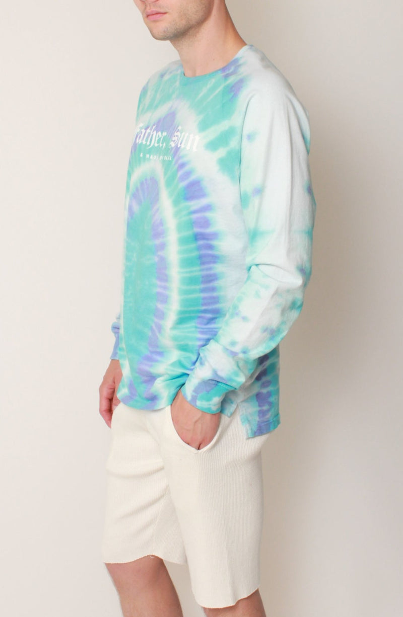 Father, Sun LS Tee in Pacific Crystal Tie-Dye