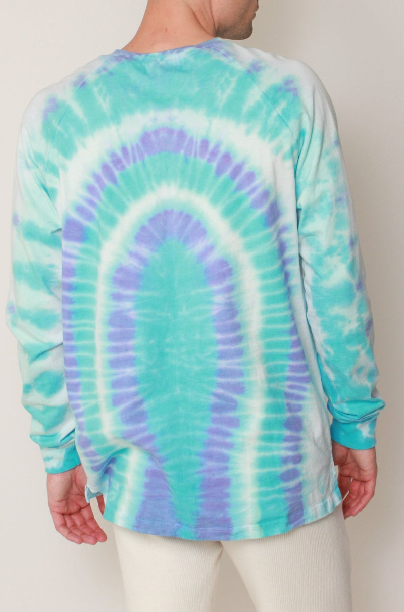 Father, Sun LS Tee in Pacific Crystal Tie-Dye