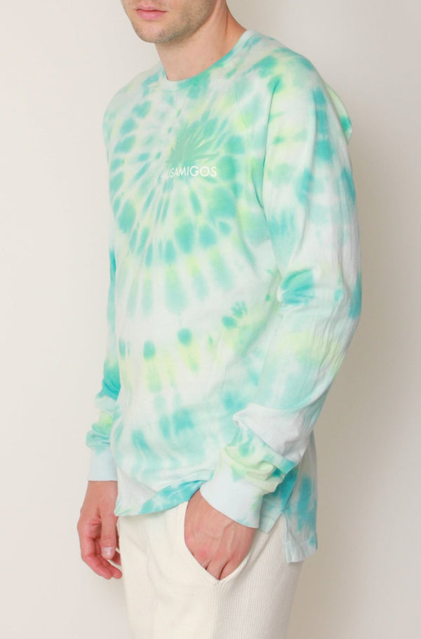 Hausamigos LS Tee in Tequila Daze Spiral Tie-Dye