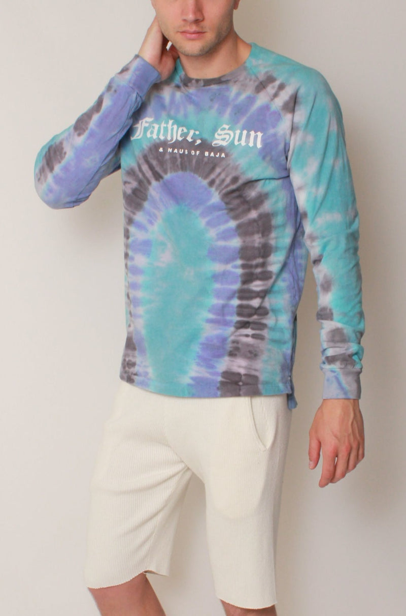 Father, Sun LS Tee in Purple Rain Crystal Tie-Dye