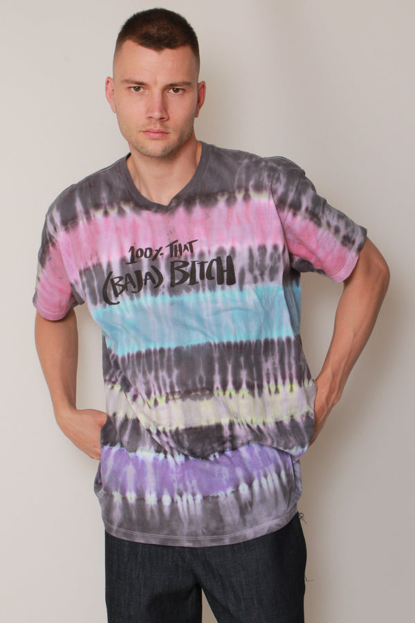 Baja Bitch Tee in Sunset Horizon Tie-Dye