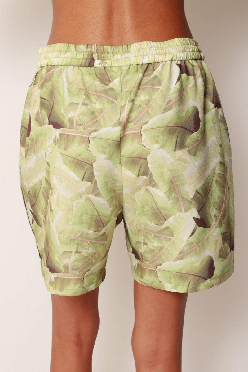 Island Shorts In Cali Palm Crepe