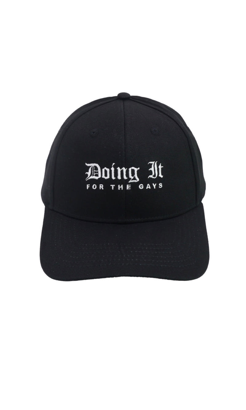 "Doing It For The Gays" Cap In Black